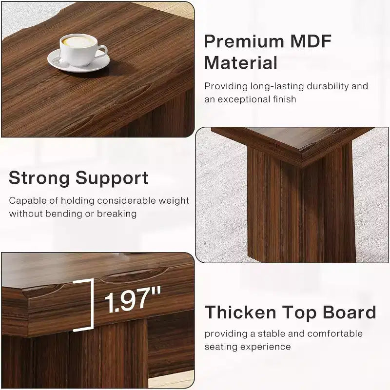 Lantine Banco de Entrada de Madera, Banco de Mesa de Comedor de Madera de 120 cm con Estructura Robusta para Cocina, Dormitorio, Sala de Estar, Pasillo, Fácil Montaje,