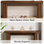 Lantine Banco de Entrada de Madera, Banco de Mesa de Comedor de Madera de 120 cm con Estructura Robusta para Cocina, Dormitorio, Sala de Estar, Pasillo, Fácil Montaje,