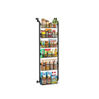 Organizador Para Colgar Sobre la Puerta, Organizador de Despensa de Metal de 6 Niveles, Organizador Colgante Para Puerta Con Cestas Ajustables Para Cocina, Lavadero y Hogar