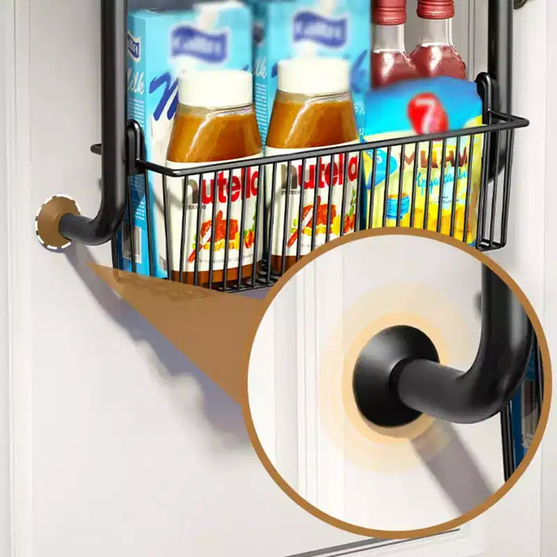 Organizador Para Colgar Sobre la Puerta, Organizador de Despensa de Metal de 6 Niveles, Organizador Colgante Para Puerta Con Cestas Ajustables Para Cocina, Lavadero y Hogar