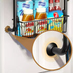 Organizador Para Colgar Sobre la Puerta, Organizador de Despensa de Metal de 6 Niveles, Organizador Colgante Para Puerta Con Cestas Ajustables Para Cocina, Lavadero y Hogar