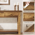 Mesa consola Lantine 70.9 con 3 cajones, mesa de entrada estilo casa de campo con estante de almacenamiento, mesa auxiliar detrás del sofá para pasillo, vestíbulo,