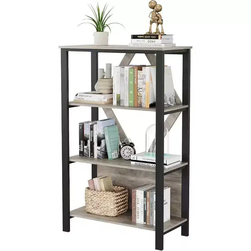 Estantería industrial Acekool, organizador moderno de metal para exhibición para sala de estar, oficina