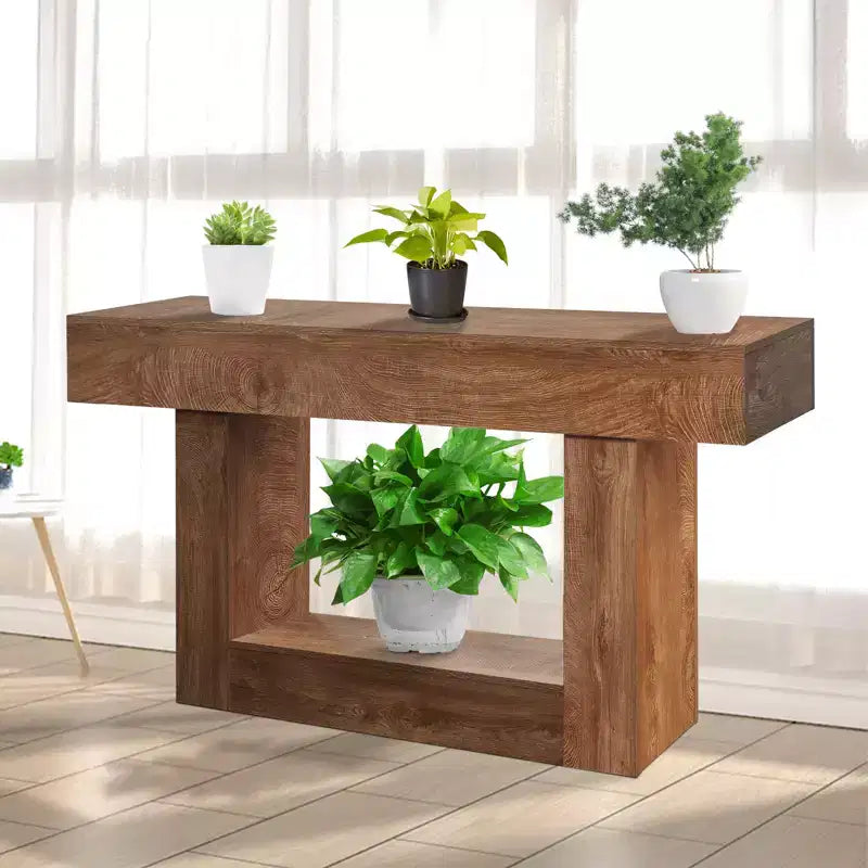 Mesa consola larga de 63 pulgadas para entrada - Mesa de sofá estilo rústico detrás del sofá, mesa para pasillo y sala de estar, mesa de entrada de madera rústica para vestíbulo, decoración del hogar