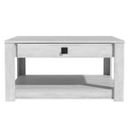 Mesa de centro de madera Galano con cajón de almacenamiento 31.5 An. 31.5 Prof. 16.3 Al.