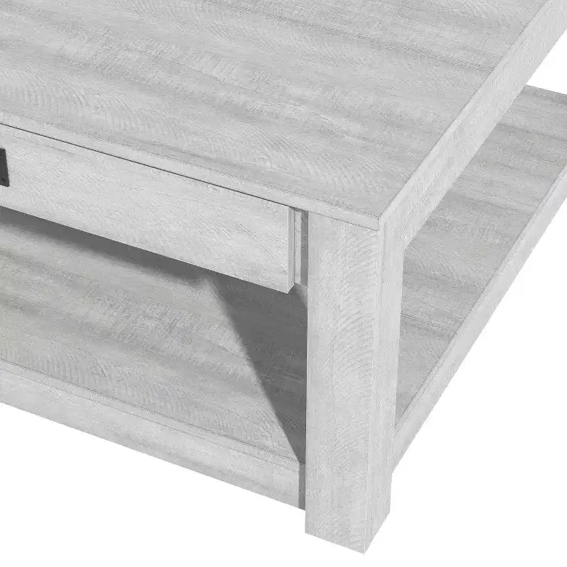 Mesa de centro de madera Galano con cajón de almacenamiento 31.5 An. 31.5 Prof. 16.3 Al.