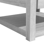 Mesa de centro de madera Galano con cajón de almacenamiento 31.5 An. 31.5 Prof. 16.3 Al.