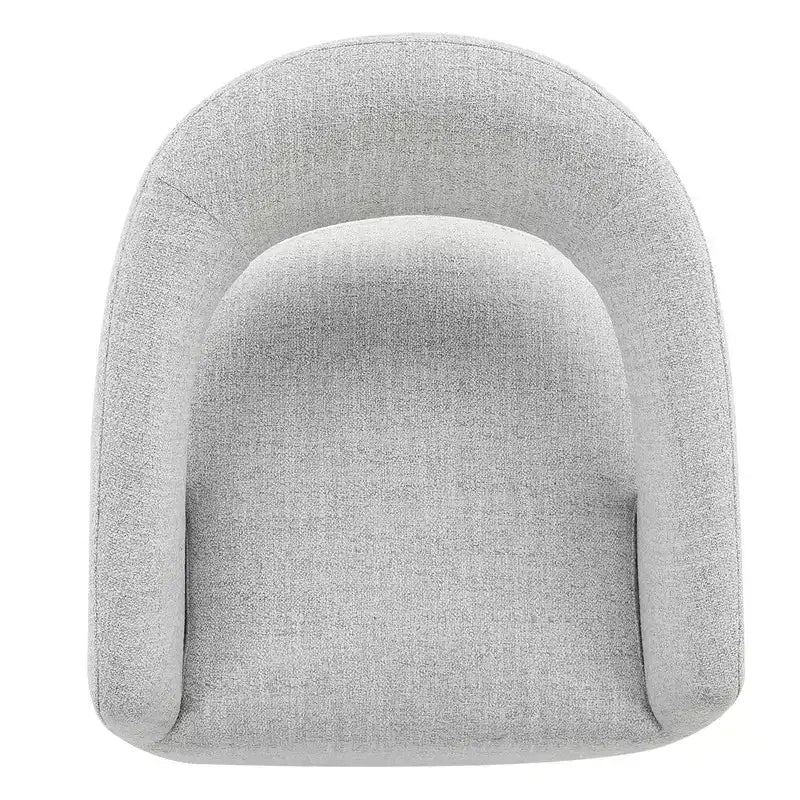 Spruce&Spring Moderna Silla de Comedor tipo Barril con Ruedas y Respaldo Abierto, Sin Ensamblaje, Silla para Cualquier Lugar