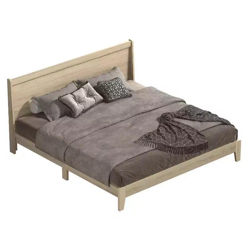 Cama Galano King Abby Serene con cabecero Oslo Oak