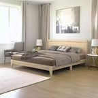 Cama Galano King Abby Serene con cabecero Oslo Oak