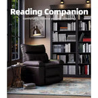 Sillones reclinables grandes GustoWave con calefacción y masaje - Sillón reclinable giratorio 360 para adultos - Mecedora manual