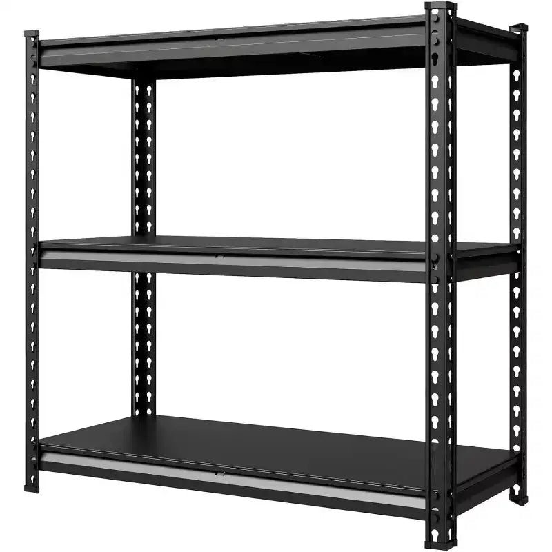 Estanterías de Almacenamiento de 5 Niveles, Estantería Metálica para Garaje, Estantería Industrial Ajustable, Estante Metálico Mate para Almacén, Sótano, Cocina, Taller