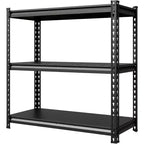 Estanterías de Almacenamiento de 5 Niveles, Estantería Metálica para Garaje, Estantería Industrial Ajustable, Estante Metálico Mate para Almacén, Sótano, Cocina, Taller