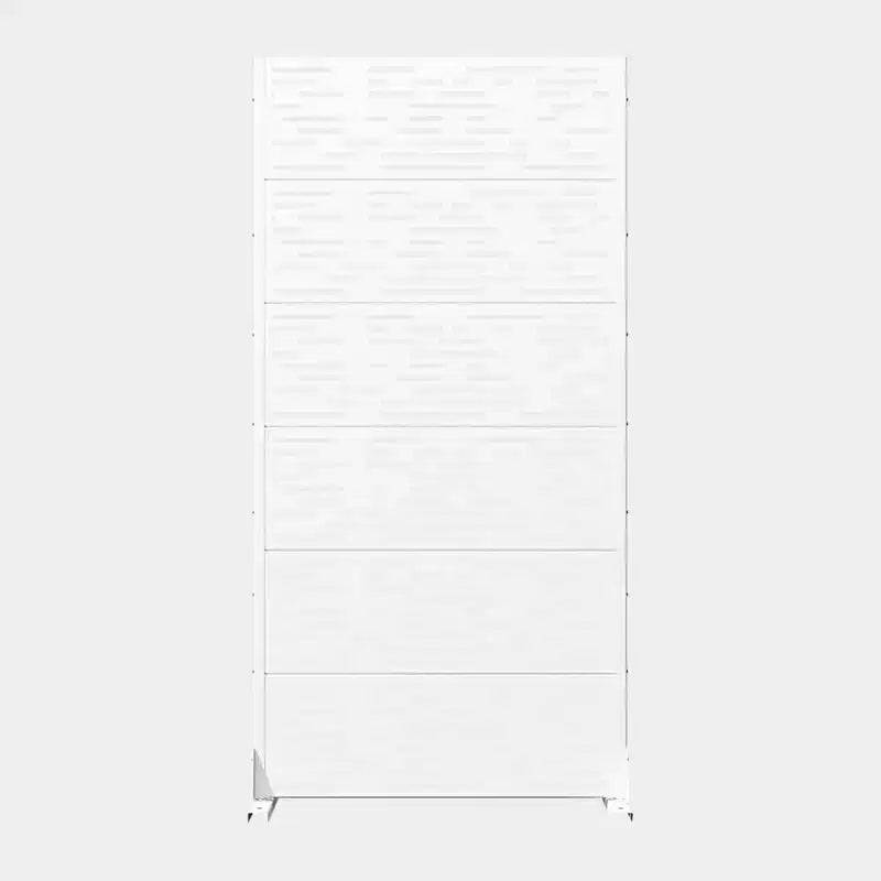 MAYEERTY 72x35 Panel de Privacidad Natural Blanco para Exteriores, Juego de 6 Piezas Divisor Plegable Natural para Patio y Jardín