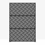 MAYEERTY 72 pulgadas Divisor de ambientes Marco galvanizado Pantalla de privacidad Valla de jardín independiente Patio Negro