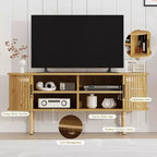 Mueble para TV de 65 pulgadas, Mueble de TV con almacenamiento, Centro de entretenimiento moderno para sala de estar, pasillo, dormitorio