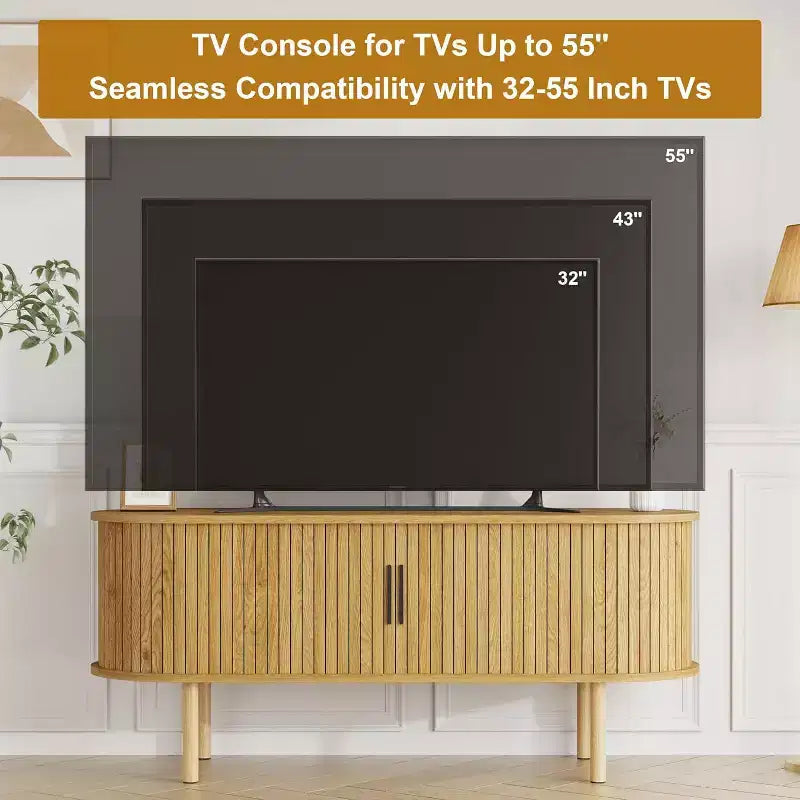 Mueble para TV de 65 pulgadas, Mueble de TV con almacenamiento, Centro de entretenimiento moderno para sala de estar, pasillo, dormitorio