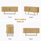 Mueble para TV de 65 pulgadas, Mueble de TV con almacenamiento, Centro de entretenimiento moderno para sala de estar, pasillo, dormitorio
