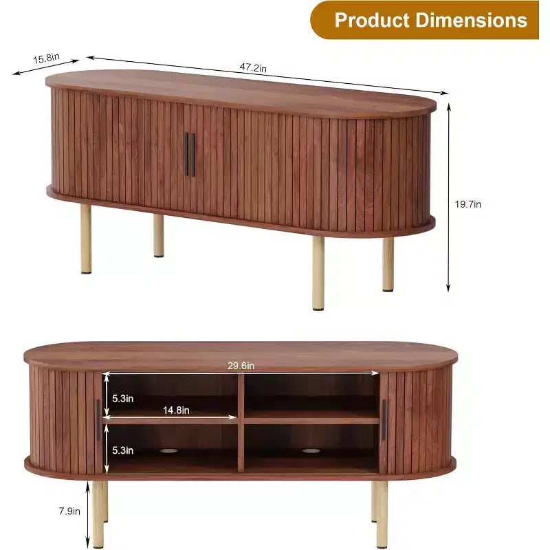 Mueble para TV de 65 pulgadas, Mueble de TV con almacenamiento, Centro de entretenimiento moderno para sala de estar, pasillo, dormitorio