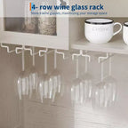 Mueble de despensa de cocina alto Acekool de 183 cm con vitrina, 4 puertas, 2 cajones, botellero y copero, estantes ajustables, gran almacenaje tipo aparador, blanco
