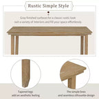 GDFStudio Mark Juego de comedor de madera maciza de 6 piezas con mesa y sillas