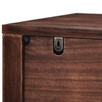 Mesitas de noche Karl Home de 2 cajones de MDF (tablero de fibra de densidad media) marrón de 75 cm de ancho