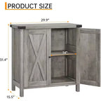 Aparador COZONY, mueble aparador de granja de 60" con 2 armarios y estante abierto, consola para sala de estar, comedor, pasillo