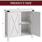 Aparador COZONY, mueble aparador de granja de 60" con 2 armarios y estante abierto, consola para sala de estar, comedor, pasillo