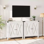 Aparador COZONY, mueble aparador de granja de 60" con 2 armarios y estante abierto, consola para sala de estar, comedor, pasillo
