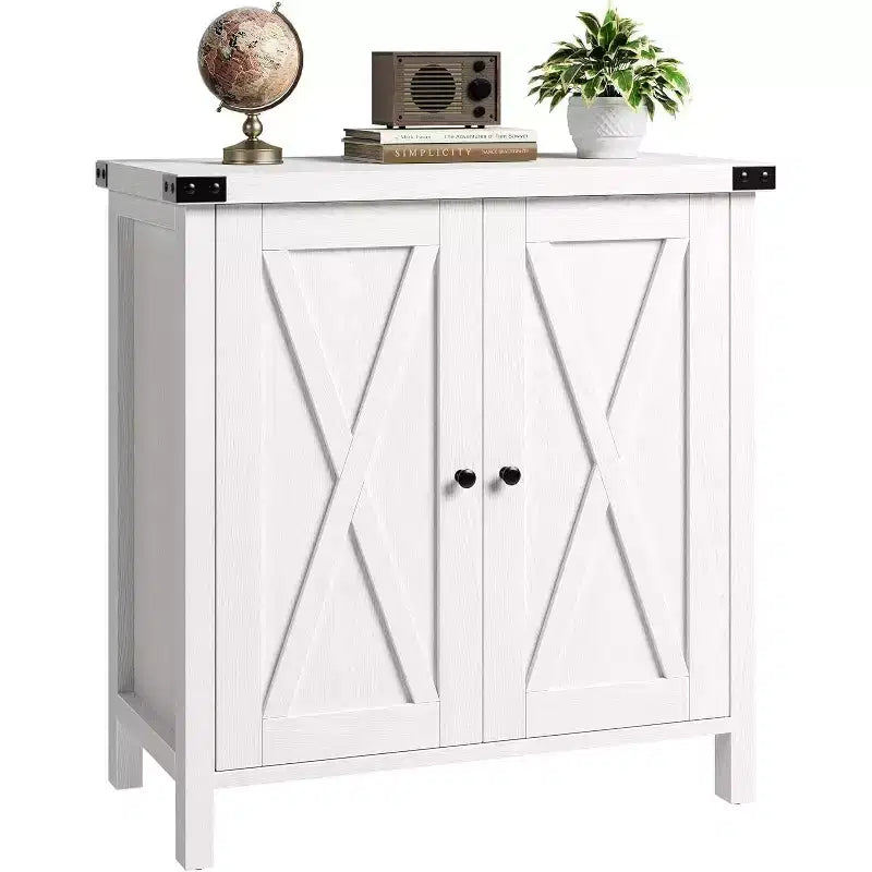 Aparador COZONY, mueble aparador de granja de 60" con 2 armarios y estante abierto, consola para sala de estar, comedor, pasillo