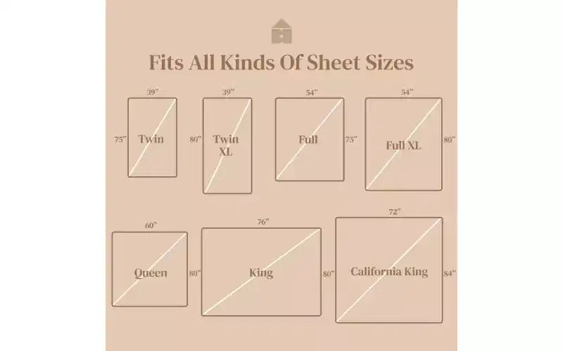 FeelAtHome Correas Sujeta Sábanas – Tirantes Cruzados Mantienen las Sábanas Ajustables o Planas en su Lugar para Colchones Individuales, Matrimoniales y King