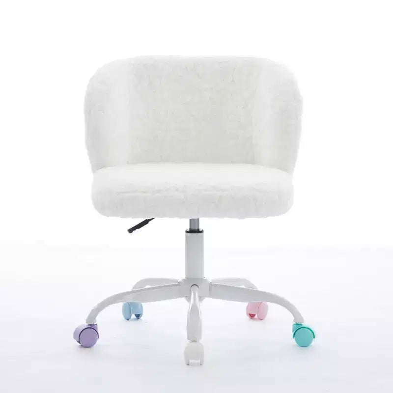 Silla de oficina Okak Velvet, silla de escritorio con base metálica dorada, silla giratoria con altura ajustable para oficina, hogar