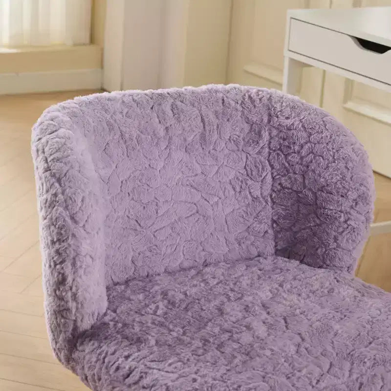 Silla de oficina Okak Velvet, silla de escritorio con base metálica dorada, silla giratoria con altura ajustable para oficina, hogar