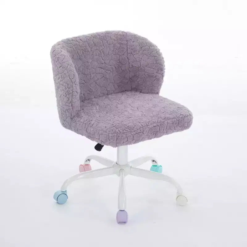 Silla de oficina Okak Velvet, silla de escritorio con base metálica dorada, silla giratoria con altura ajustable para oficina, hogar