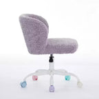 Silla de oficina Okak Velvet, silla de escritorio con base metálica dorada, silla giratoria con altura ajustable para oficina, hogar