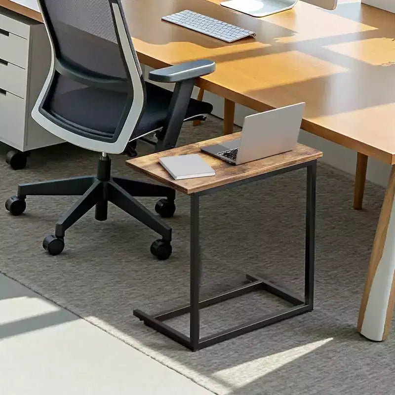 2 mesitas de sofá tipo C, mesa auxiliar vintage para sofá, mesa auxiliar para café, aperitivos, laptop, sala de estar, mesita de TV