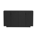 Aparador espacioso Okak, aparador con 4 puertas y 4 estantes, mueble de almacenamiento para sala de estar, comedor, cocina