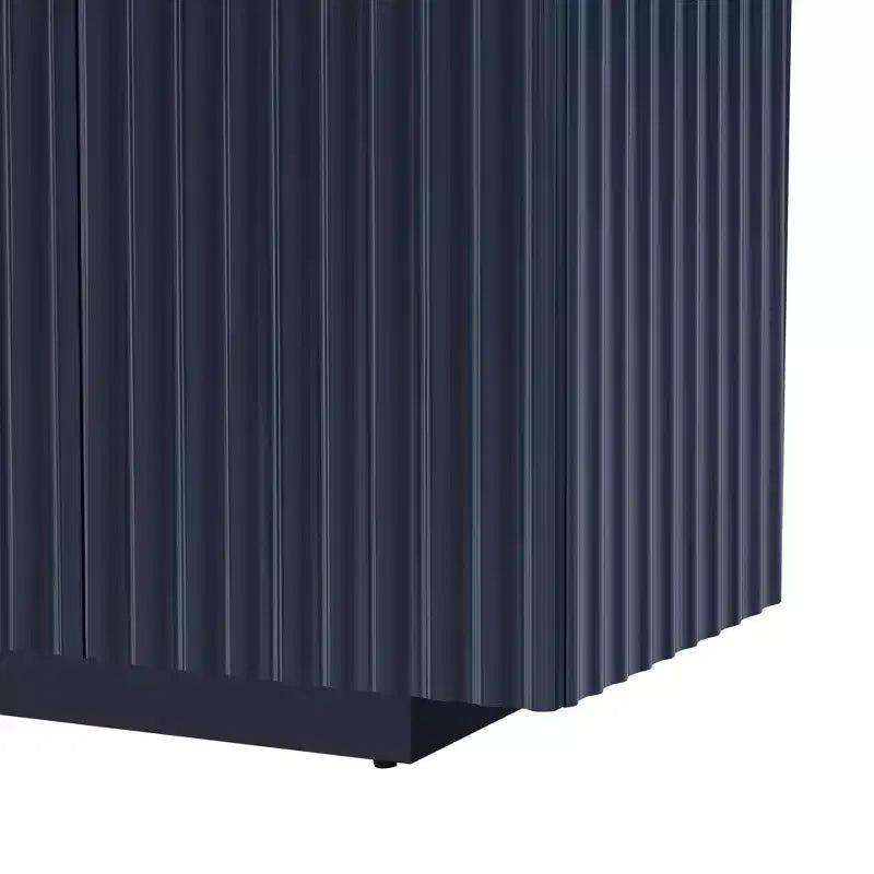 Aparador espacioso Okak, aparador con 4 puertas y 4 estantes, mueble de almacenamiento para sala de estar, comedor, cocina