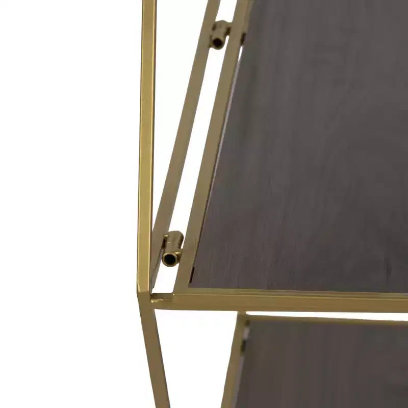 Estantes hexagonales de pared modernos para decoración del hogar - Madera con marco de metal Organizador de almacenamiento para exhibición de oficina - Juego de 3, 22, 21, 19