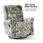 Sillón reclinable giratorio manual Helmut|HULALA HOME