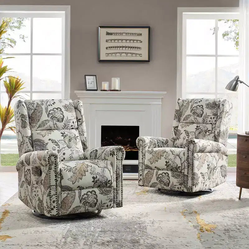 Sillón reclinable giratorio manual Helmut|HULALA HOME