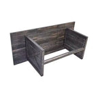 Mesa de comedor rectangular Homy Casa con base en X, estilo industrial de granja para comedor, madera negra