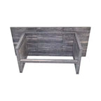 Mesa de comedor rectangular Homy Casa con base en X, estilo industrial de granja para comedor, madera negra