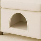 Sillón Okak Simple y Lindo con Orejas de Conejo y Escondite Incorporado para Gatos y Perros, Sillón Individual para Mascotas Ideal para Dormitorio, Sala de Estar