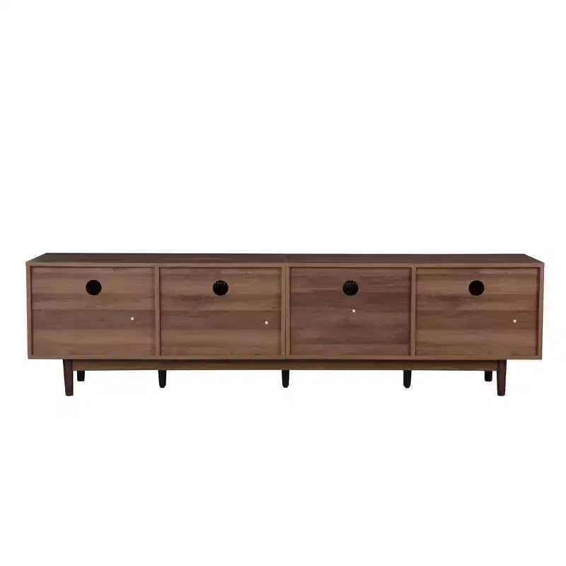 Mueble para TV para televisores de hasta 85 pulgadas, consola de TV rústica, mueble de TV con cajones, marrón - ModernLuxe