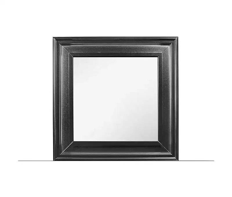 Espejo blanco metálico HomeStock con marco elegante Espejo decorativo moderno y glamuroso para dormitorio
