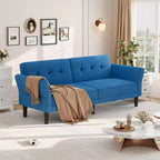 Sofá Cama Futón 89, Sofá Cama Convertible con Respaldo y Reposabrazos Ajustables, Sofá Cama Moderno para Sala de Estar, Dormitorio, Apartamentos