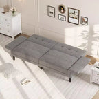 Sofá Cama Futón 89, Sofá Cama Convertible con Respaldo y Reposabrazos Ajustables, Sofá Cama Moderno para Sala de Estar, Dormitorio, Apartamentos