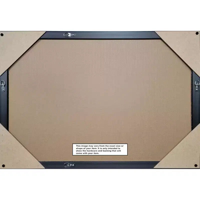 Espejo de pared de baño enmarcado Amanti Art Moab Brown Bronze sin bisel