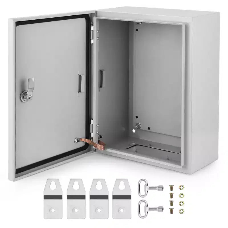 COZONY NEMA 4X Waterproof Steel Electrical Box, IP66 Dustproof, Outdoor/Indoor Electrical Junction Box, Lockable Junction Box